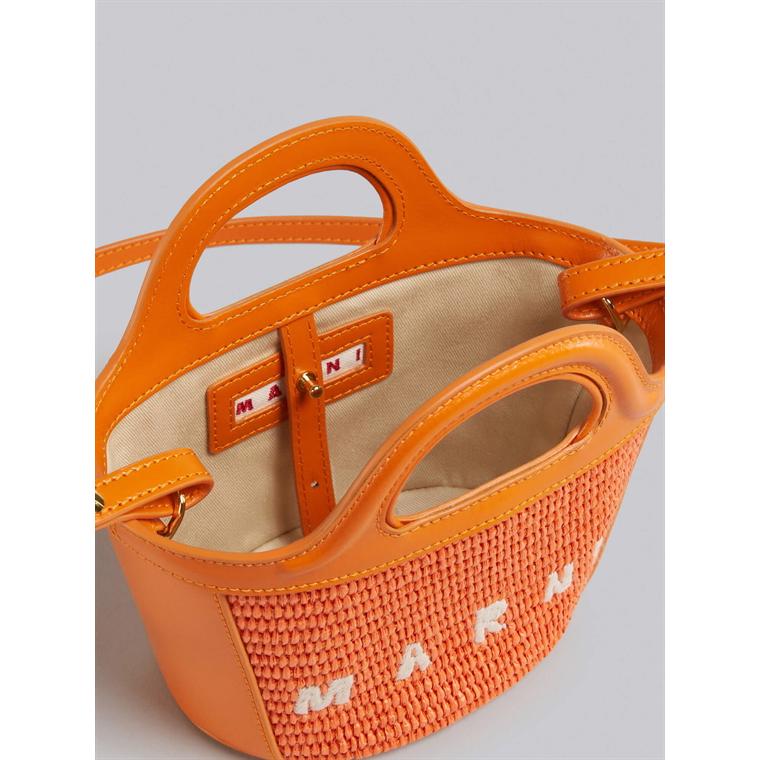 MARNI Tropicalia Micro Bag, Orange Leather